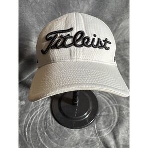 Titleist White Golf Hat with Black Logo